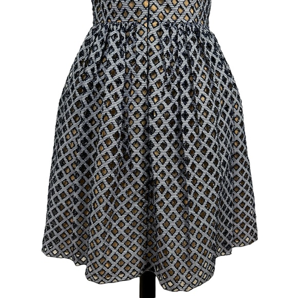 * Michael Kors Italy Dress Size 6 Fit and Flare Mini Dress Blue Runway Couture - Picture 12 of 15